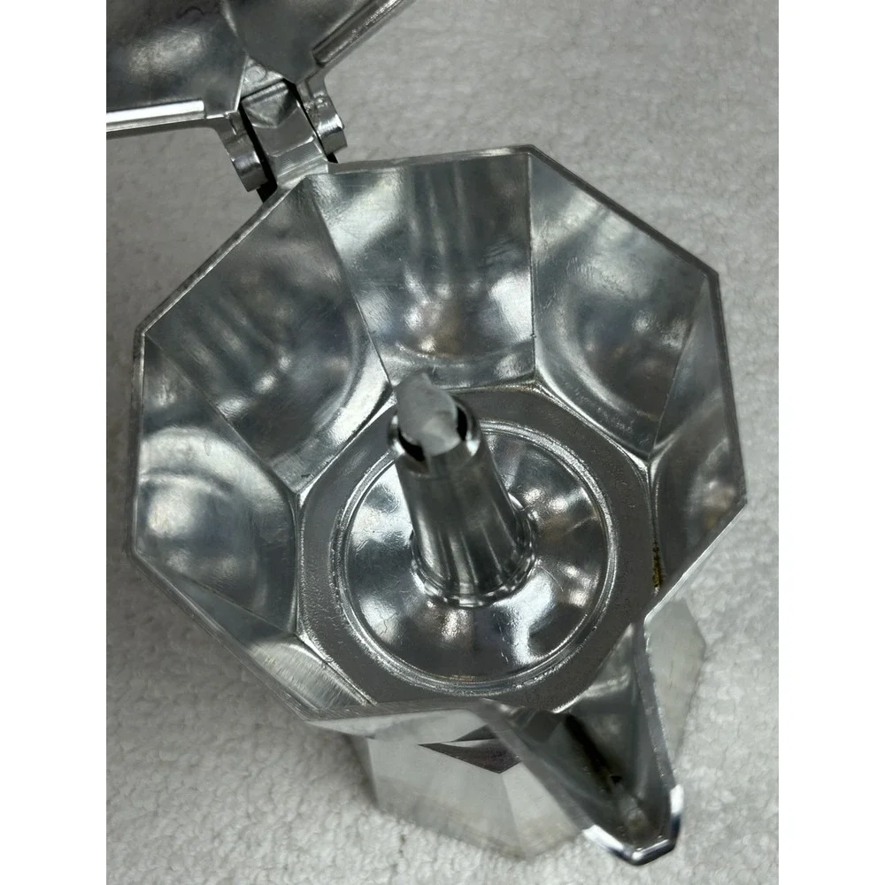 EUC Bialetti Moka Express Cup Espresso Coffee Pot Stovetop Italy Italian, 6 Cup